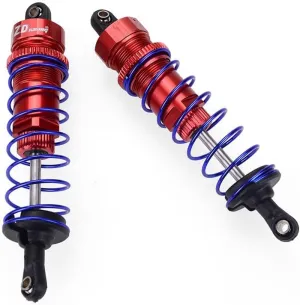 Replacement Part For ZD Racing 7359 1/10 RC Car Oil Pressure Adjustable Rear Shock 105mm 2pcs - (Color: Red)