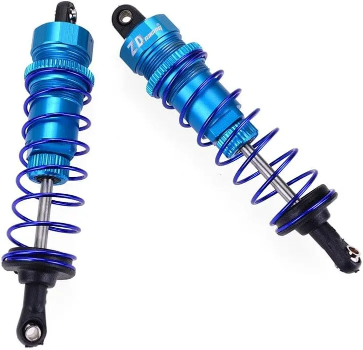 Replacement Part For ZD Racing 7359 1/10 RC Car Oil Pressure Adjustable Rear Shock 105mm 2pcs - (Color: Red)