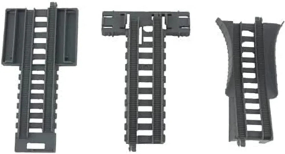 Replacement Parts for Thomas & Friends Trackmaster Mad Dash Around Sodor Train Set - BDP15 ~ Bag of 3 Replacement Track Parts, Black