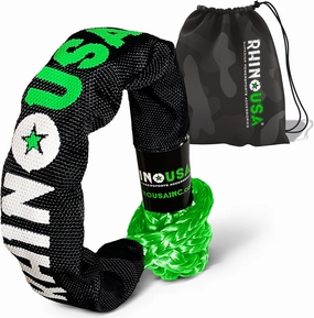 Rhino USA Synthetic Soft Shackle Rope (1-Pack) - 1/2 Inch x 22 Inch (44,050lb Min Break Strength) Offroad Soft Shackle Recovery Kit for Truck, UTV, ATV - Compatible with Jeep, Toyota, Ford & More!