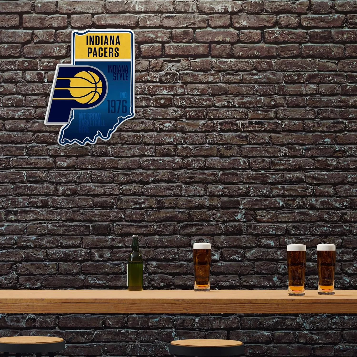 Rico Industries NBA Shape Cut Pennant Shape Cut Pennant - Home and Living Room Décor - Soft Felt EZ to Hang