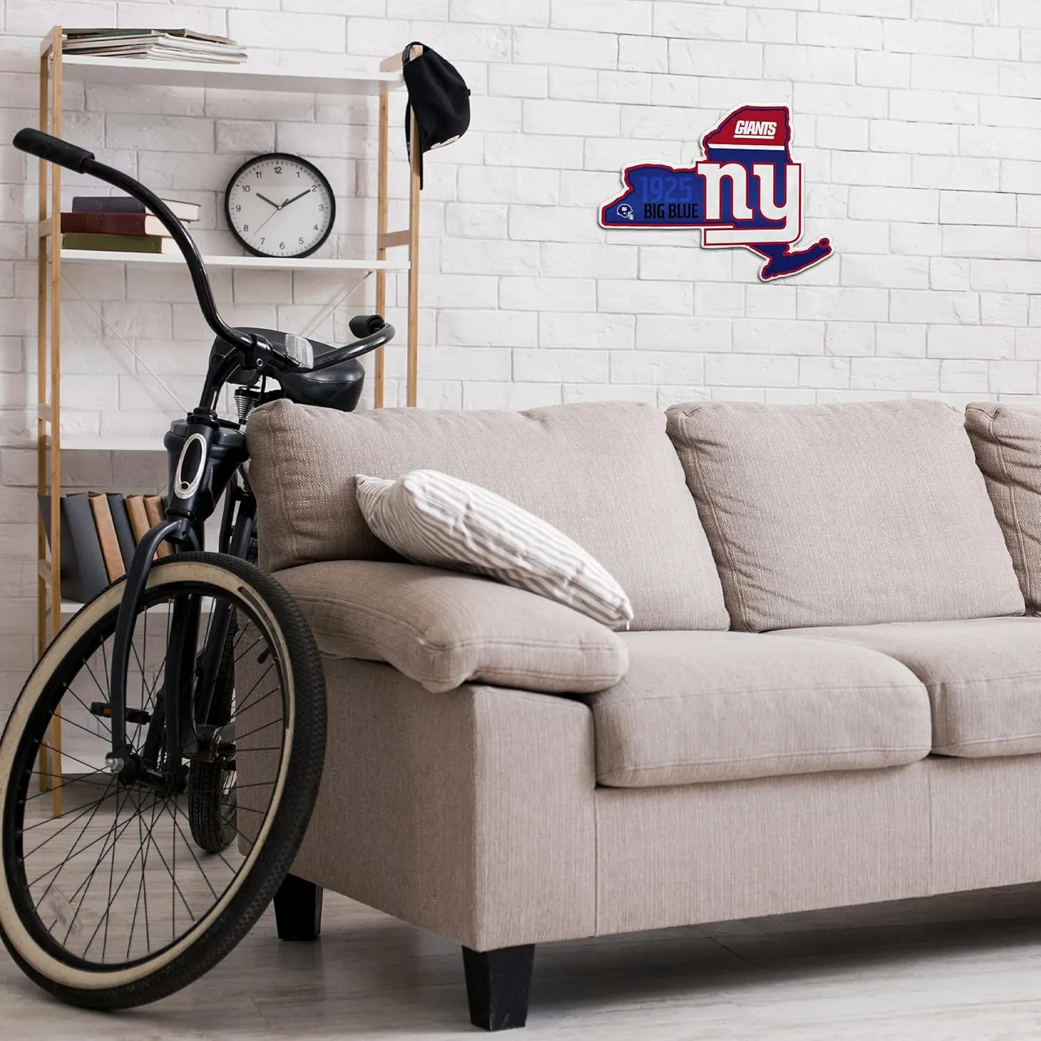 Rico Industries NFL Football State Shape Shape Cut Pennant - Home and Living Room Décor - Soft Felt EZ to Hang