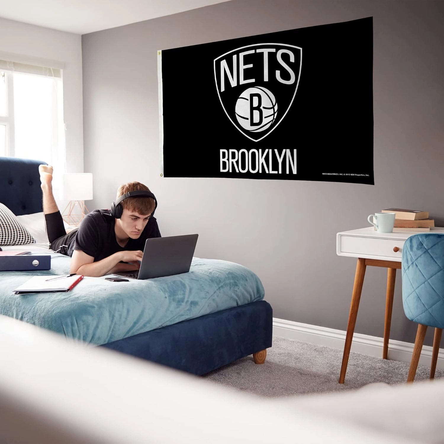 Rico Industries NBA Standard 3' x 5' Banner Flag Single Sided - Indoor or Outdoor - Home Décor