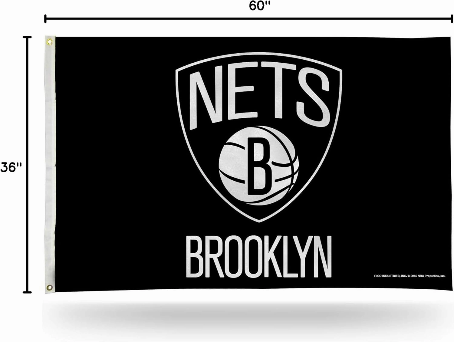 Rico Industries NBA Standard 3' x 5' Banner Flag Single Sided - Indoor or Outdoor - Home Décor