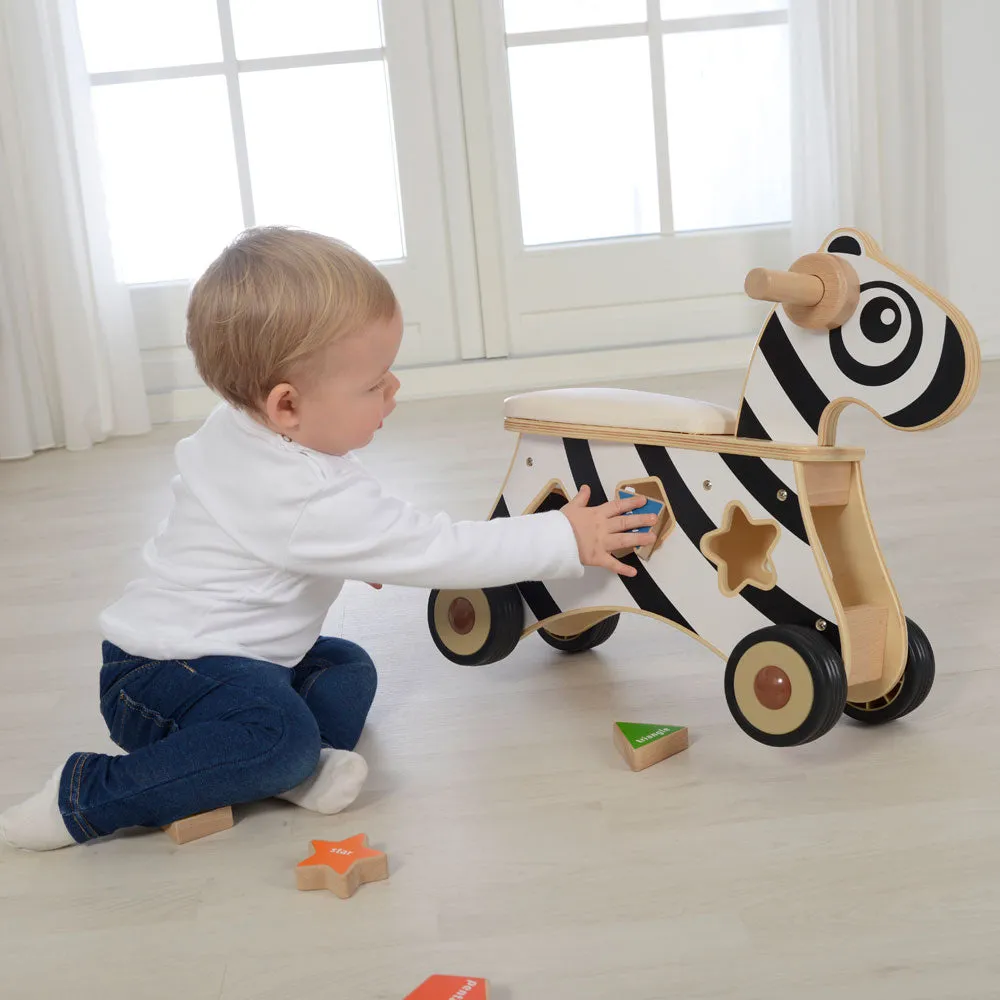 Ride-On Shape Sorter Zebra