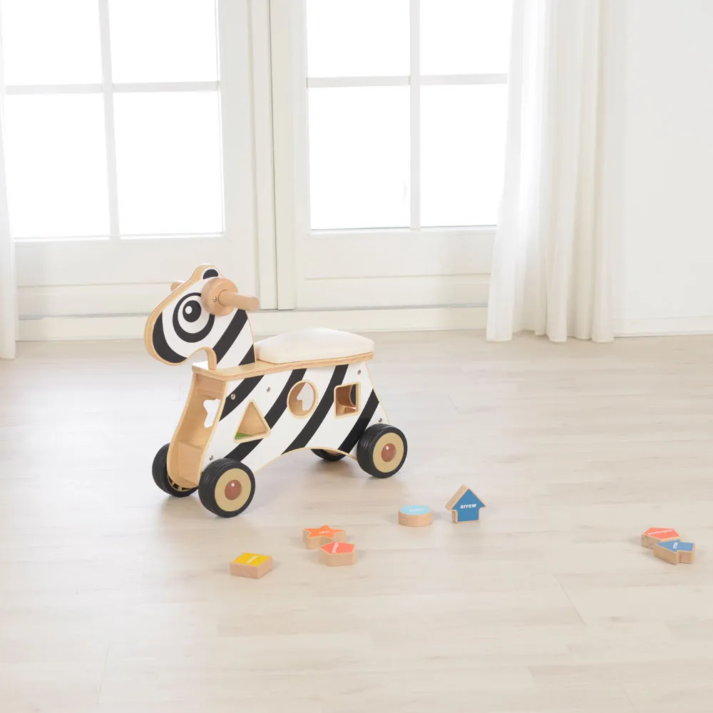 Ride-On Shape Sorter Zebra