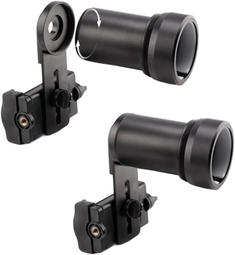 Rifle Scope Camera Adapter – Smartphone Mount for Outdoor Viewing, Nature Observation, and Long-Distance Photography – Quick Lock System with Durable Aluminum Build