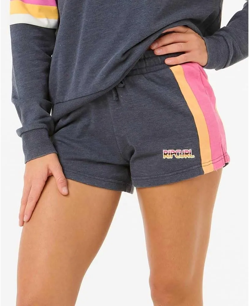 Rip Curl Las Dalias Women's Colorblock Shorts - Soft Cotton Blend Lounge Shorts - Casual Cozy Fit