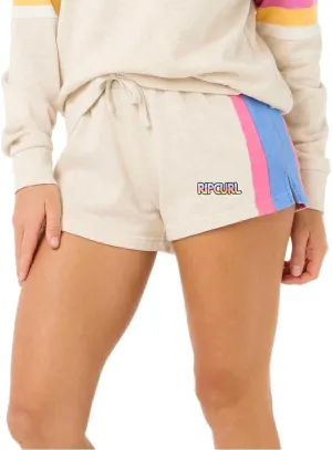 Rip Curl Las Dalias Women's Colorblock Shorts - Soft Cotton Blend Lounge Shorts - Casual Cozy Fit