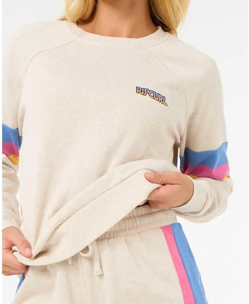Rip Curl Las Dalias Women's Colorblock Shorts - Soft Cotton Blend Lounge Shorts - Casual Cozy Fit