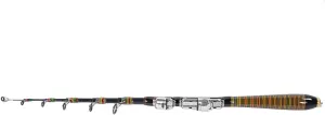 RiToEasysports Telescopic Fishing Rod, Carbon Fishing Rod Kit, Sea Rod, Portable Manual Fishing Accessory