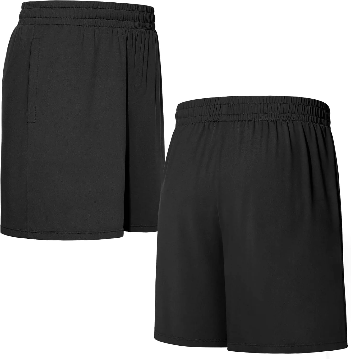 Roadbox Workout Shorts for Men Athletic Gym Running Basketball Quick Dry Short 7 Inch with Pockets for Fitness Sports 2 Pack