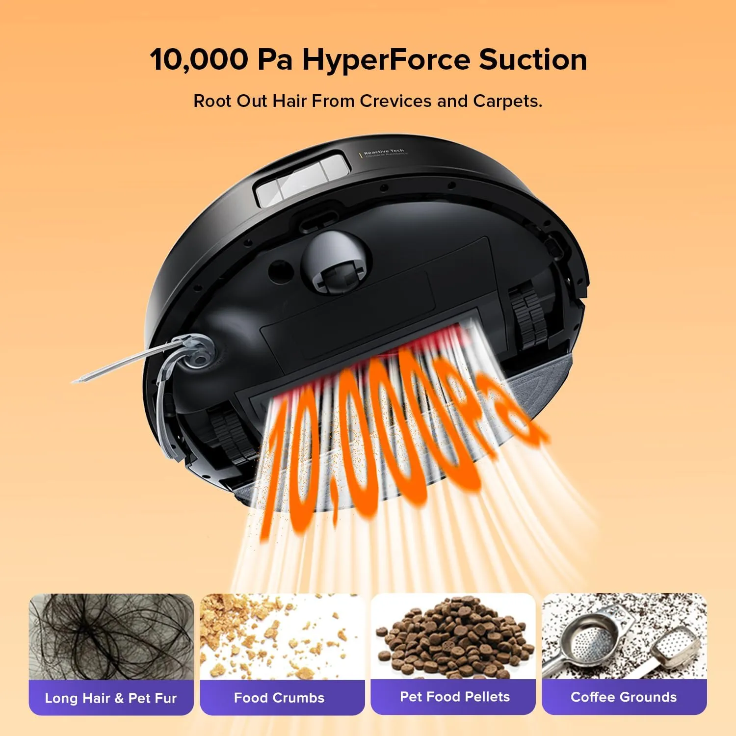 roborock Q10 S5  Robot Vacuum and Mop with Self-Emptying, 10,000Pa Suction, Upgraded from Q8 max , Obstacle Avoidance, Sonic Mopping, Dual Anti-Tangle Design, Auto Mop Lifting, Ideal for Pet Hair