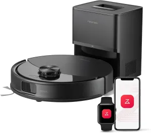 roborock Q10 S5  Robot Vacuum and Mop with Self-Emptying, 10,000Pa Suction, Upgraded from Q8 max , Obstacle Avoidance, Sonic Mopping, Dual Anti-Tangle Design, Auto Mop Lifting, Ideal for Pet Hair