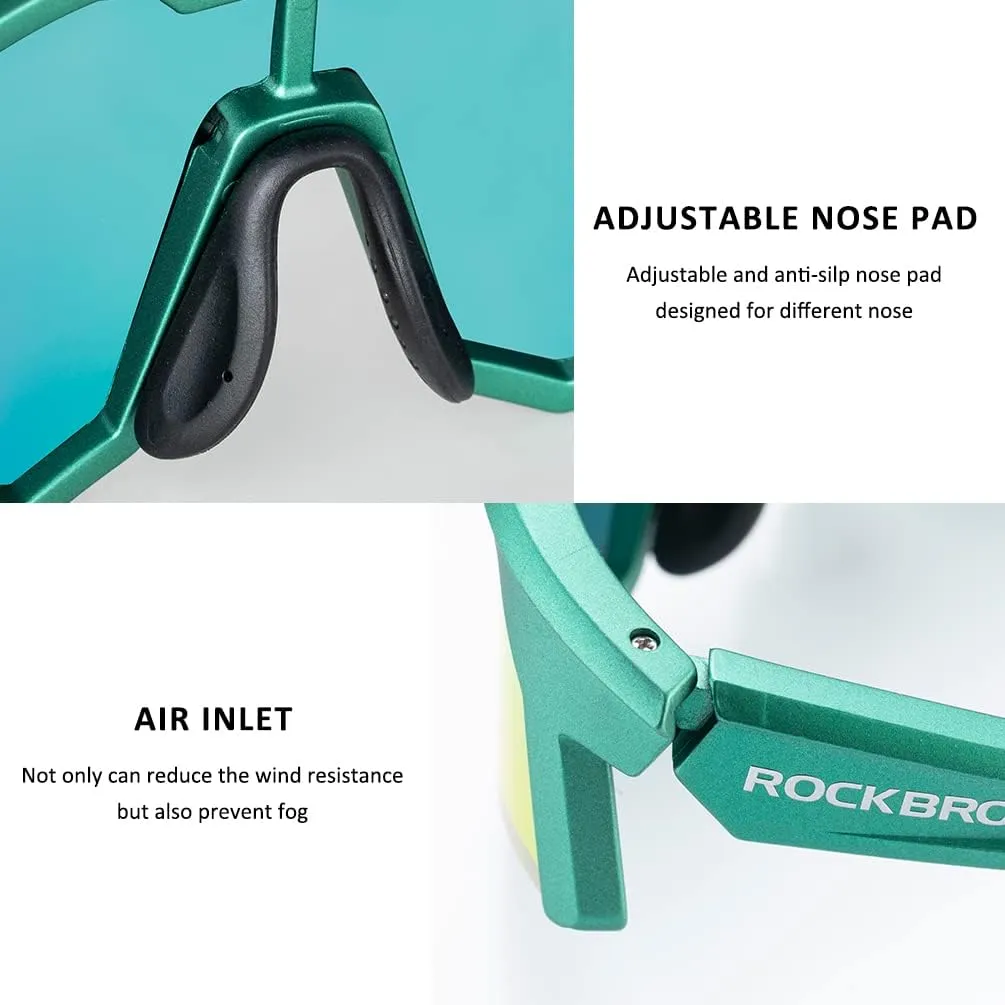ROCKBROS Polarized Sunglasses for Men Women UV Protection Cycling Sunglasses Sport Glasses