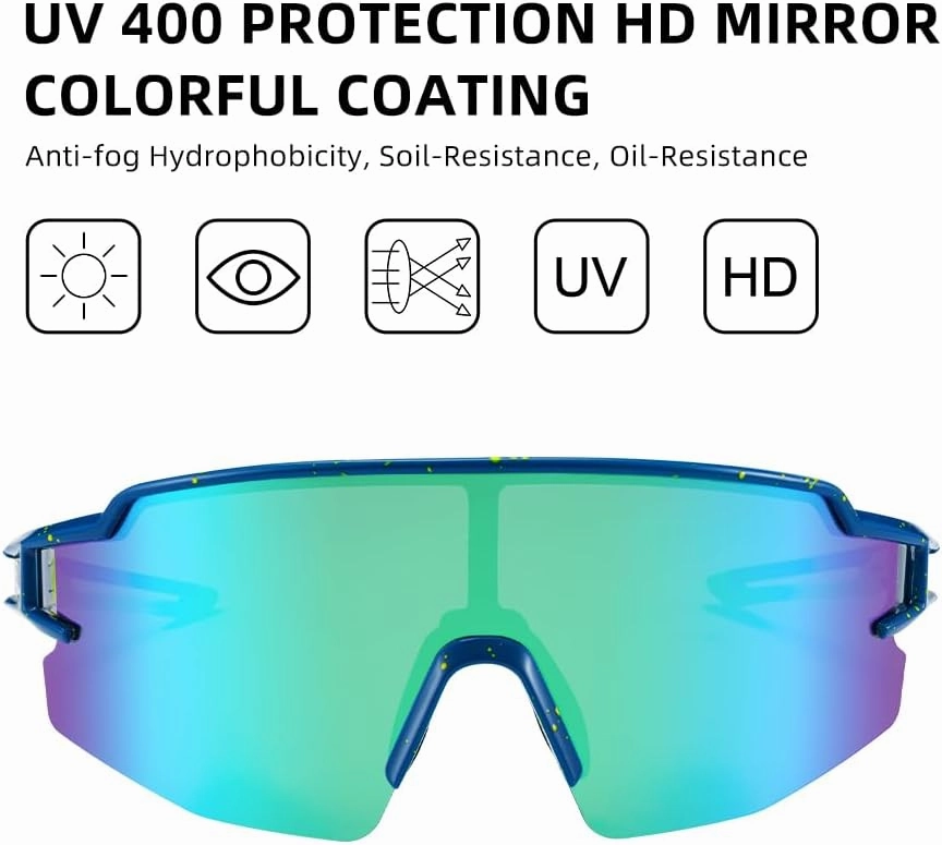 ROCKBROS Polarized Sunglasses for Men Women UV Protection Cycling Sunglasses Sport Glasses