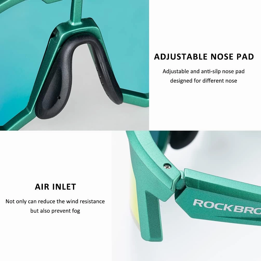 ROCKBROS Polarized Sunglasses for Men Women UV Protection Cycling Sunglasses Sport Glasses