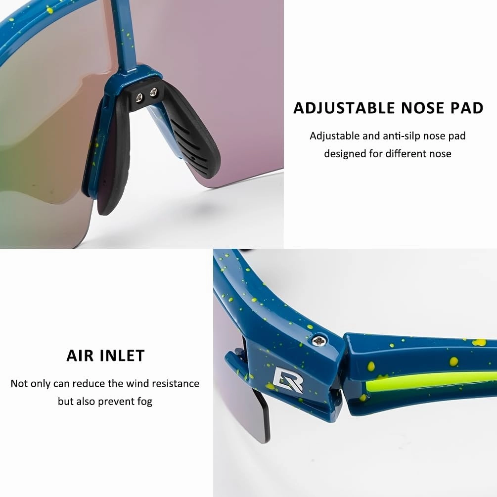 ROCKBROS Polarized Sunglasses for Men Women UV Protection Cycling Sunglasses Sport Glasses