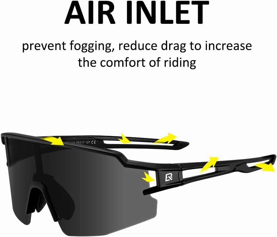 ROCKBROS Polarized Sunglasses for Men Women UV Protection Cycling Sunglasses Sport Glasses