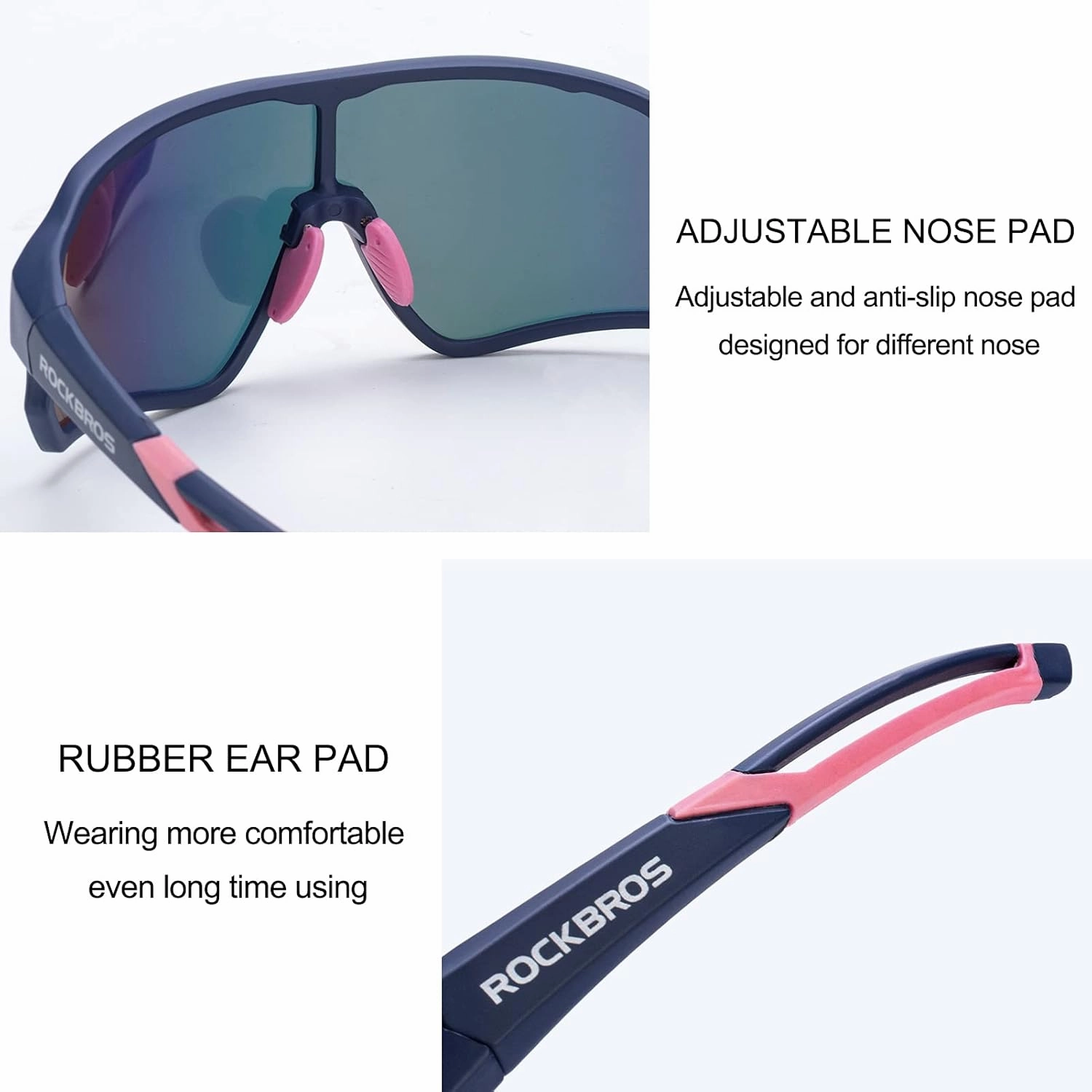 ROCKBROS Polarized Sunglasses UV Protection for Women Men Cycling Sunglasses