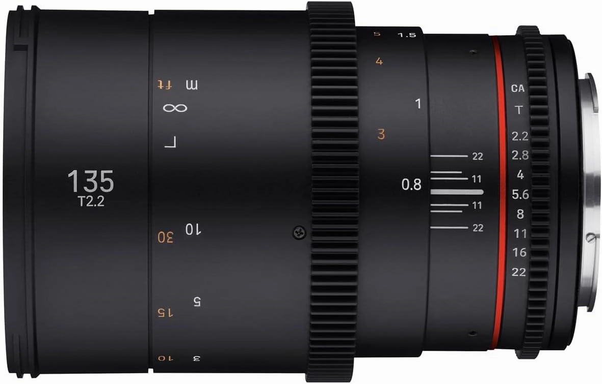 Rokinon 135mm T2.2 DSX Cine Lens for Canon EF