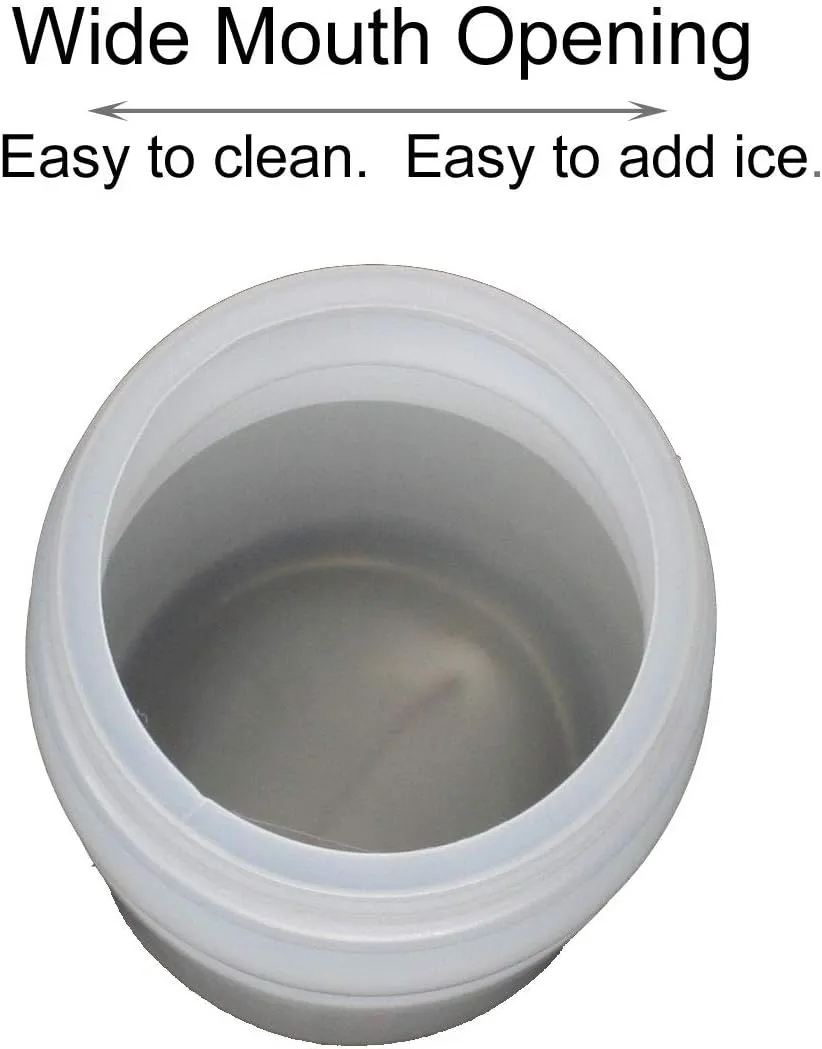 Rolling Sands 20 Ounce Sports Water Bottles 6 Pack, BPA-Free, Made In USA, Dishwasher Safe, Clear Frost Bottles/Clear Lids