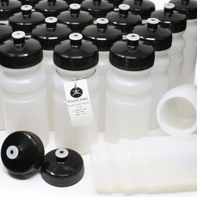 Rolling Sands 20 Ounce Sports Water Bottles 100 Pack, BPA-Free, Made in USA, Dishwasher Safe