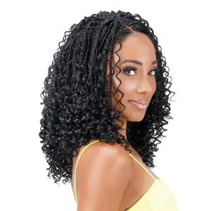 Royal Zury Crochet Briad V-shape Finish Style V11 Boho Curly (12" 13" 14") (Dark Brown 2)
