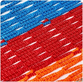 Safety net-2mm/2cm,Colorful pet and Child Anti-Fall Rope net knotless Polyester Playground Fence Football Playground Ball Protection net Easy to Install Anti-Fall Rope net,2MX5M(6.6X16.4FT)