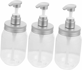 SAFIGLE Travel Size Foam Pump Bottles Set Empty Refillable Lotion Shampoo Bottles