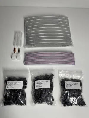 Sanding Bands, Mandrels, Emery Boards, Sponge Buffer Set