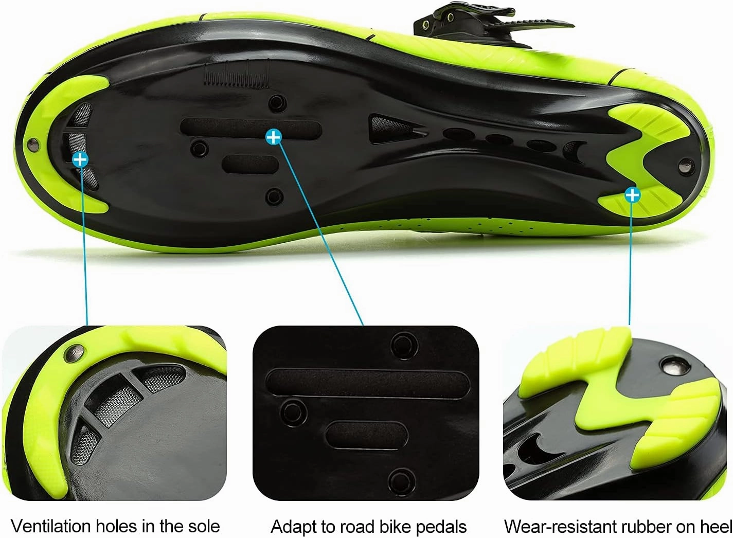 Santic Men's Cycling Shoes Road Cycling Riding Shoes Road Bike Shoes with Buckle- Roadway New
