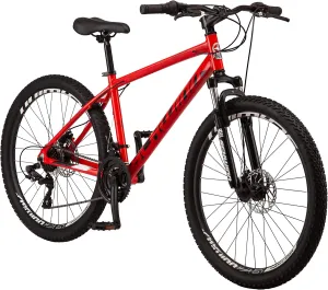 Schwinn High Timber Mountain Bike for Adult Youth Men Women Boys Girls, 24 to 29-Inch Wheels, 7 or 21-Speeds, Front Suspension, Aluminum and Steel Frame Options