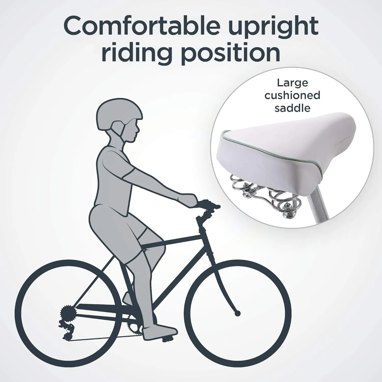 Schwinn Wayfarer Adult Hybrid Bike, Mens and Womens, Step-Over or Step-Through Frame Options, 7-Speed Drivetrain, Rear Rack, 700C Wheels