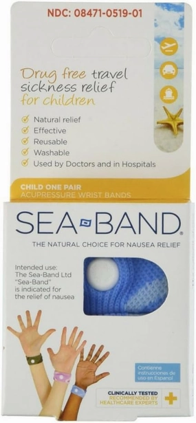 Sea-Band For Children Wristband (Colors May Vary) 1 Pair (Pack of 12)