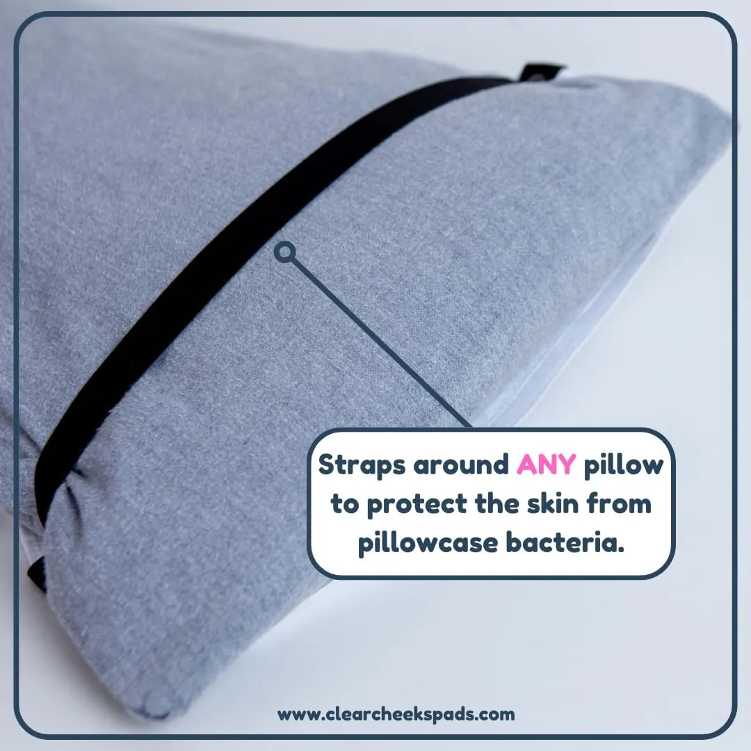 Set of 2 Pillow Pads for face Acne, Night Sweats, Drooling, Wet Hair, Oily Skin, Travel, Made of 100% Cotton, Towel Fabric, Reusable