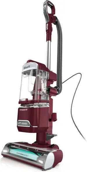 Shark DETECT Lift-Away Corded Upright Vacuum with Detect Technology, Self-Cleaning Brushroll for No Hair Wrap, Anti-Allergen Complete Seal, and Odor Neutralizer Technology, Burgundy, LA492