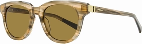 Shinola Soft Rectangular Sunglasses SH1501S 690 Mink Horn 51mm