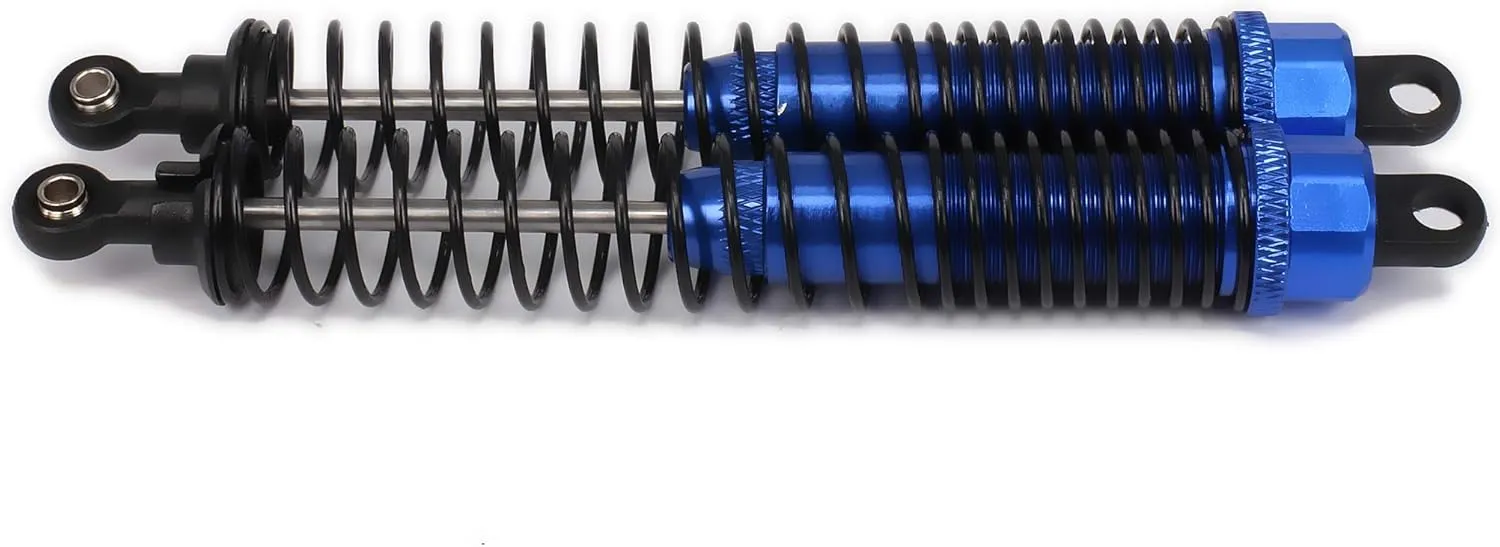 Shock Absorber Damper 130mm Oil Adjustable Alloy Aluminum for RC Car 1/10 Crawler Truck Upgraded Hop-Up Parts HPI HSP Traxxas Losi Axial Tamiya Redcat Himoto Losi(Dark Blue)