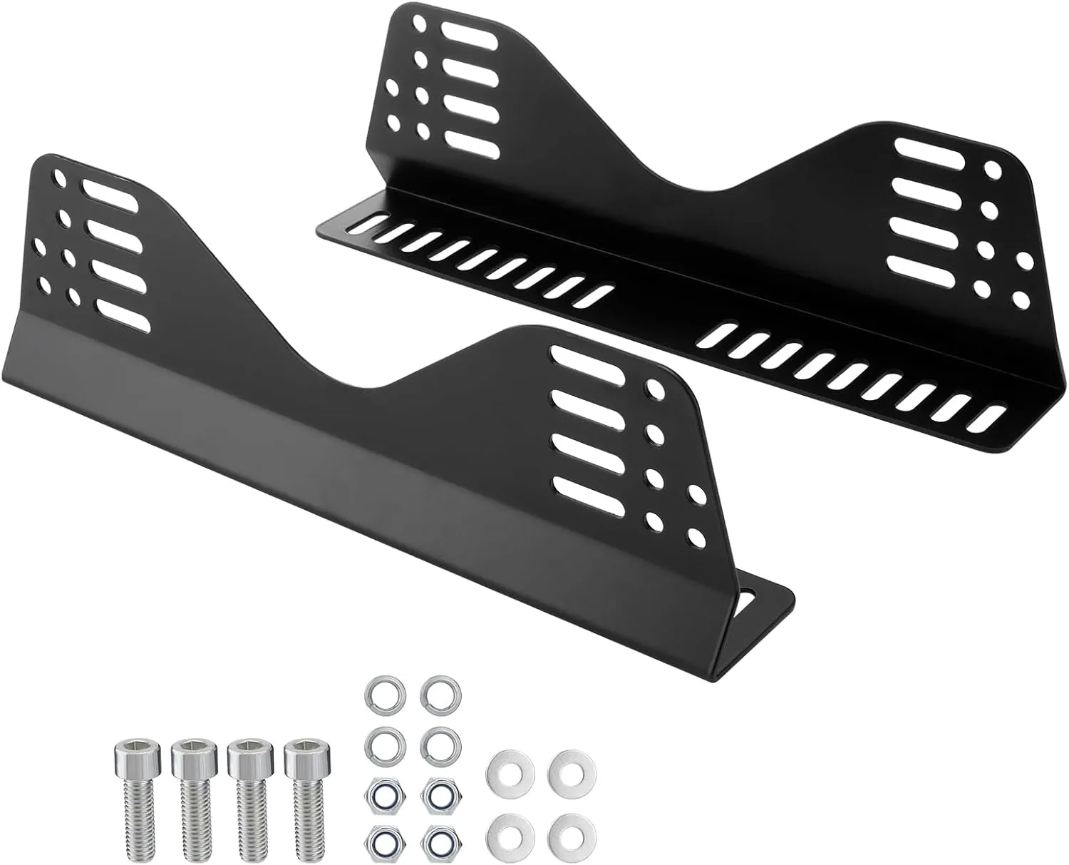 Side Mount Brackets for Bucket Race Seats: Universal Racing Seat Bracket (Black Set of 1)