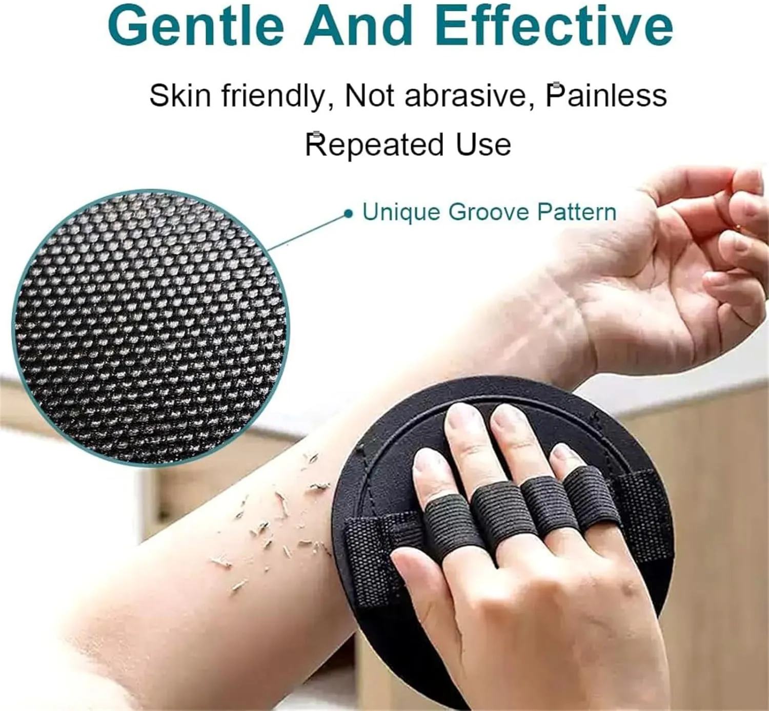 Silicone Body Scrubber, 2025 New Exfoliating Body Scrubber Set, Deep Cleansing Shower and Bath Tool, Silicone Scrubbing Care Tool, Gentle Dead Skin Remover for Men & Women (Coarse Fine, 2 Sets)