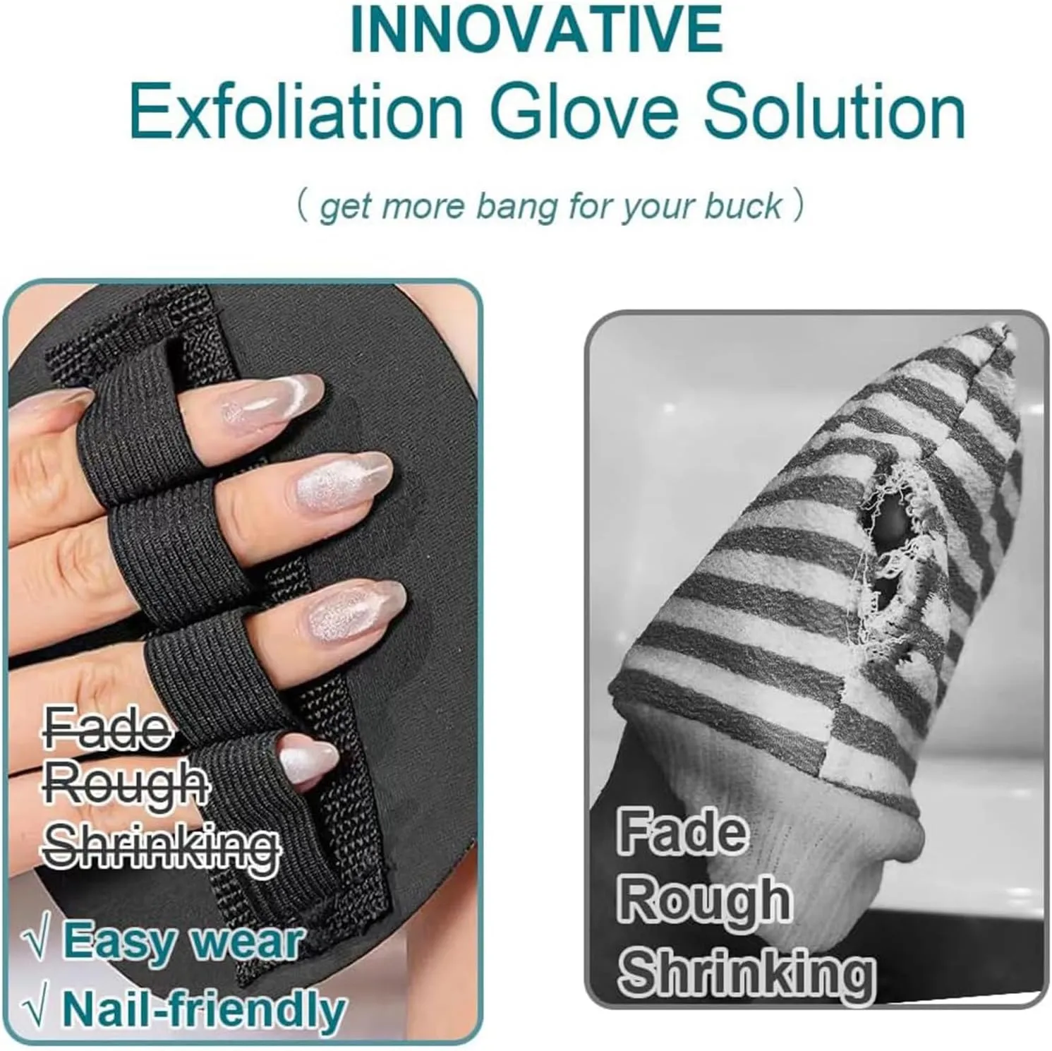 Silicone Body Scrubber, 2025 New Exfoliating Body Scrubber Set, Deep Cleansing Shower and Bath Tool, Silicone Scrubbing Care Tool, Gentle Dead Skin Remover for Men & Women (Coarse Fine, 2 Sets)