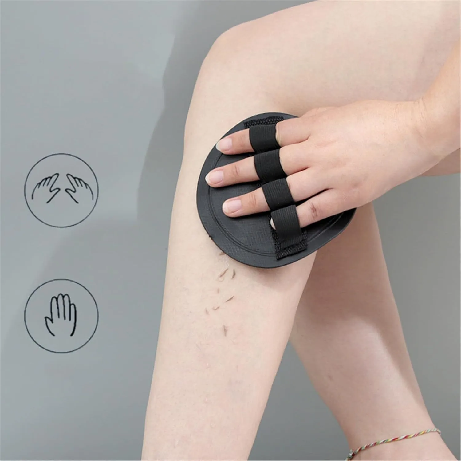 Silicone Body Scrubber, 2025 New Exfoliating Body Scrubber Set, Deep Cleansing Shower and Bath Tool, Silicone Scrubbing Care Tool, Gentle Dead Skin Remover for Men & Women (Coarse Fine, 2 Sets)