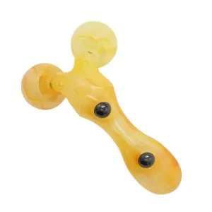 Skin Care Massage Tool Face Roller Massager Bead Roller Yellow for Younger Looking Sk