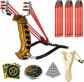 Slingshot,Wrist Sling Rocket Professional Hunting Sling Shot with Solid Wooden Slingshot,Outdoor, Hunting-for Kids/Children/Adult