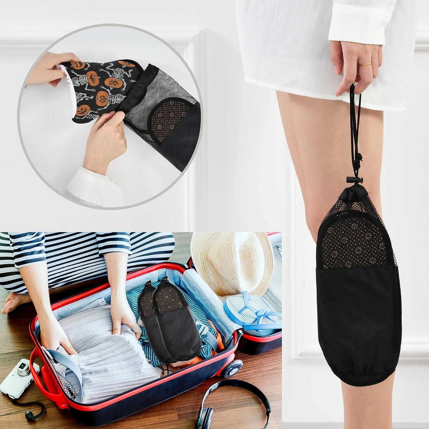 Slippers Soft Non-Slip Indoor House Slippers Home Shoes For Bedroom Hotel Travel Spa