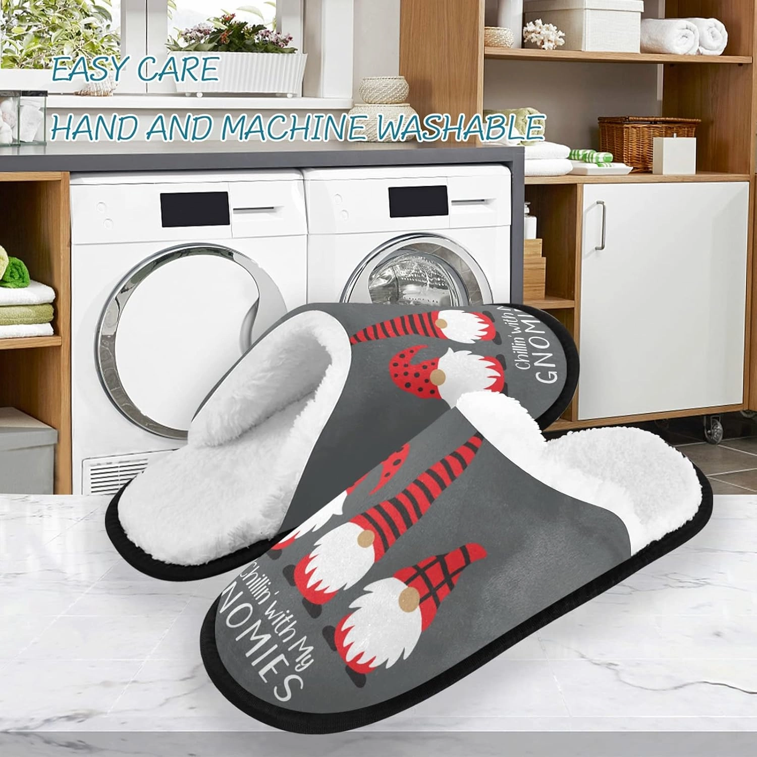 Slippers Soft Non-Slip Indoor House Slippers Home Shoes For Bedroom Hotel Travel Spa
