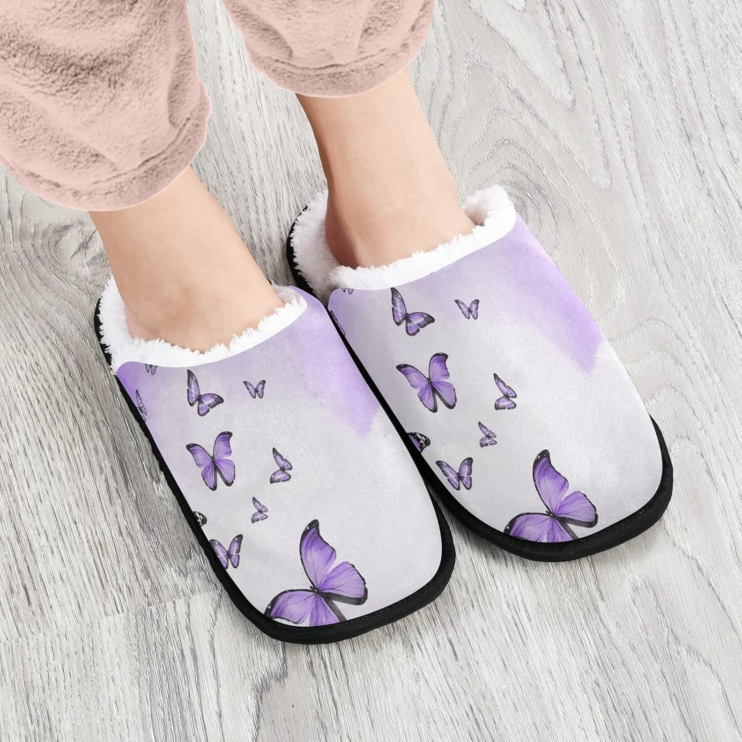 Slippers Soft Non-Slip Indoor House Slippers Home Shoes For Bedroom Hotel Travel Spa