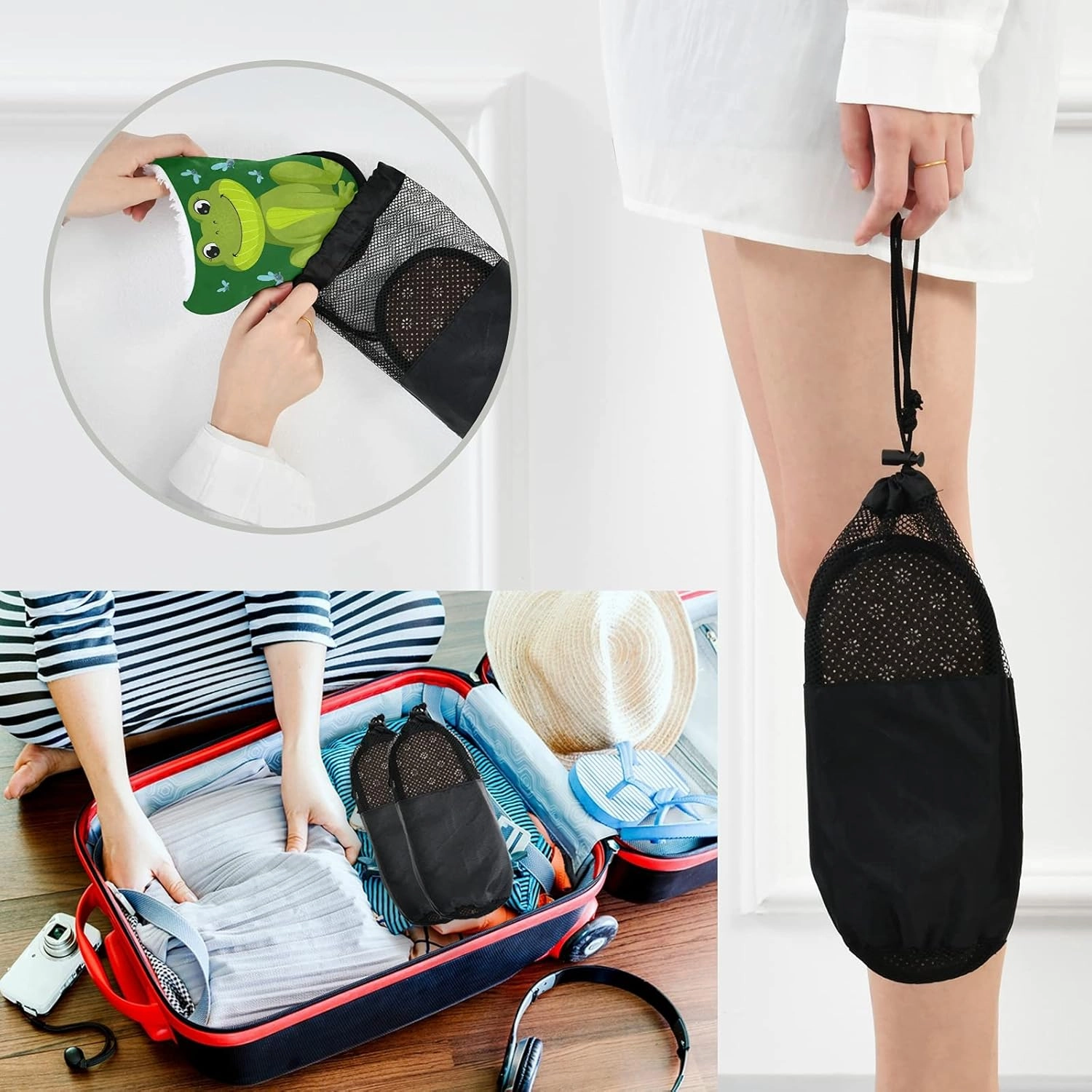 Slippers Soft Non-Slip Indoor House Slippers Home Shoes For Bedroom Hotel Travel Spa