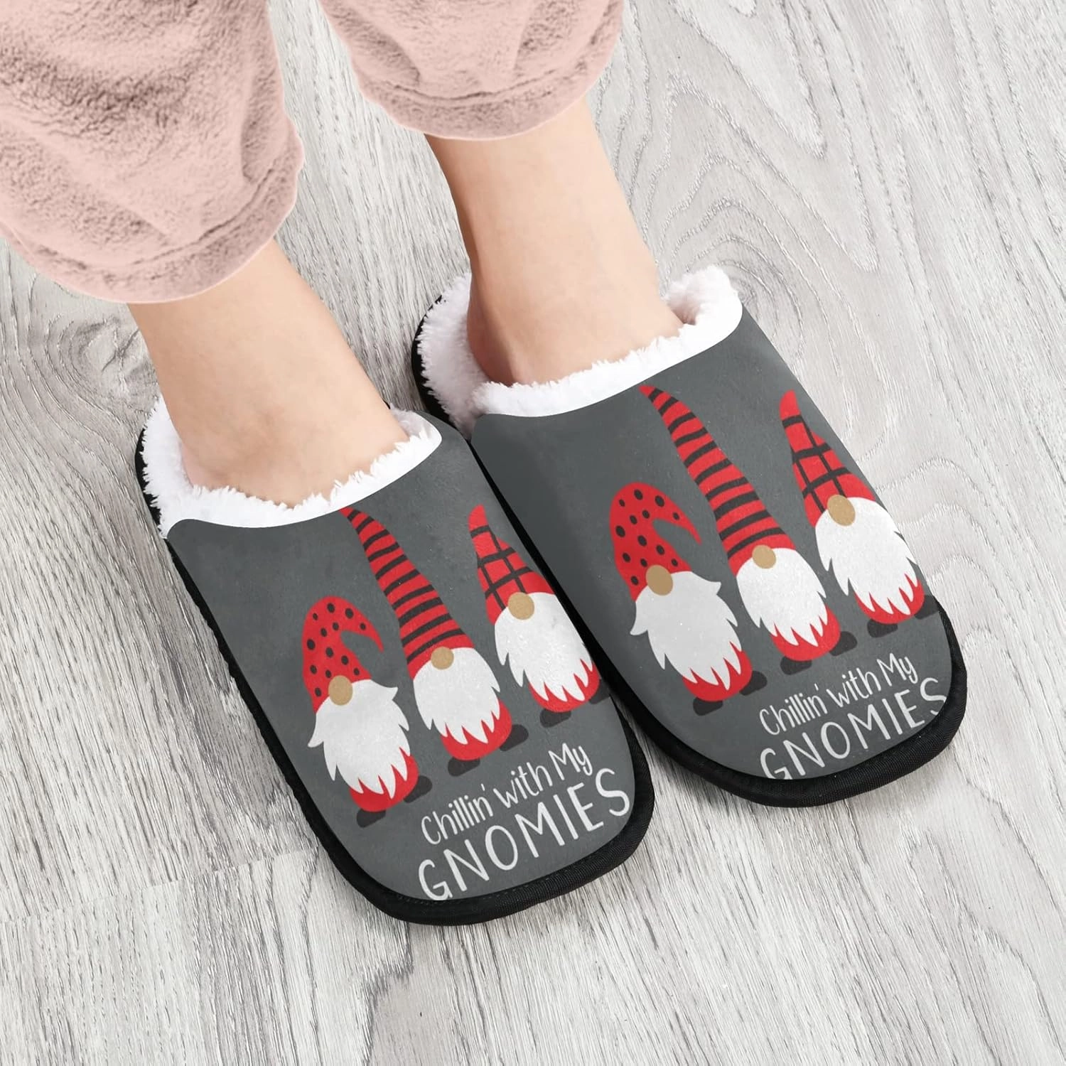 Slippers Soft Non-Slip Indoor House Slippers Home Shoes For Bedroom Hotel Travel Spa